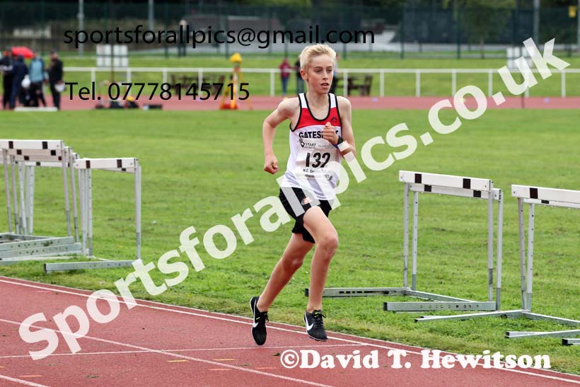 Mens and Boys 1500 metres, 2021 North Eastern Track and Field Champs., Middesbrough. Photo: David T. Hewitson/Sports for All Pics